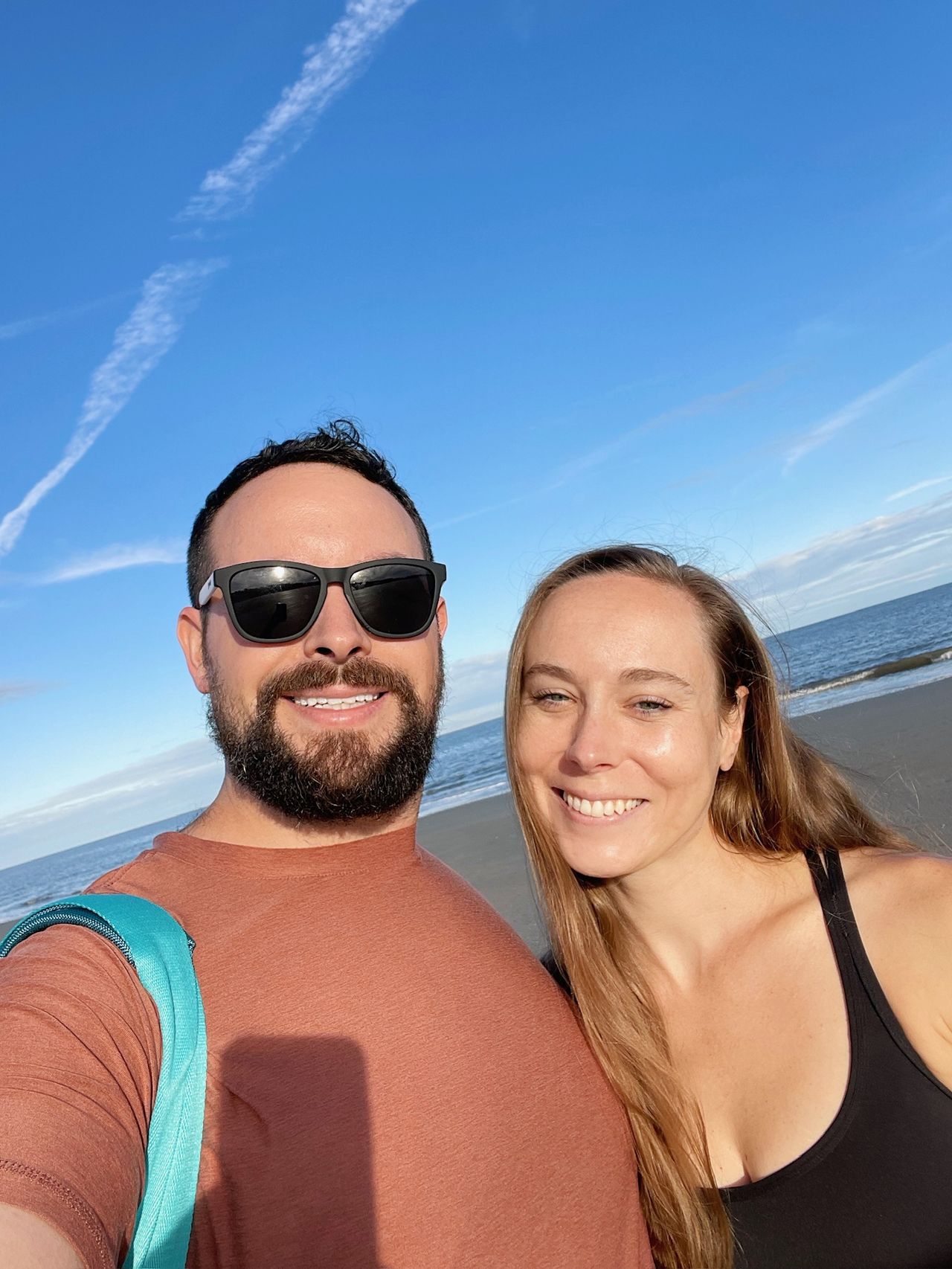 Holly and I pose for a photo