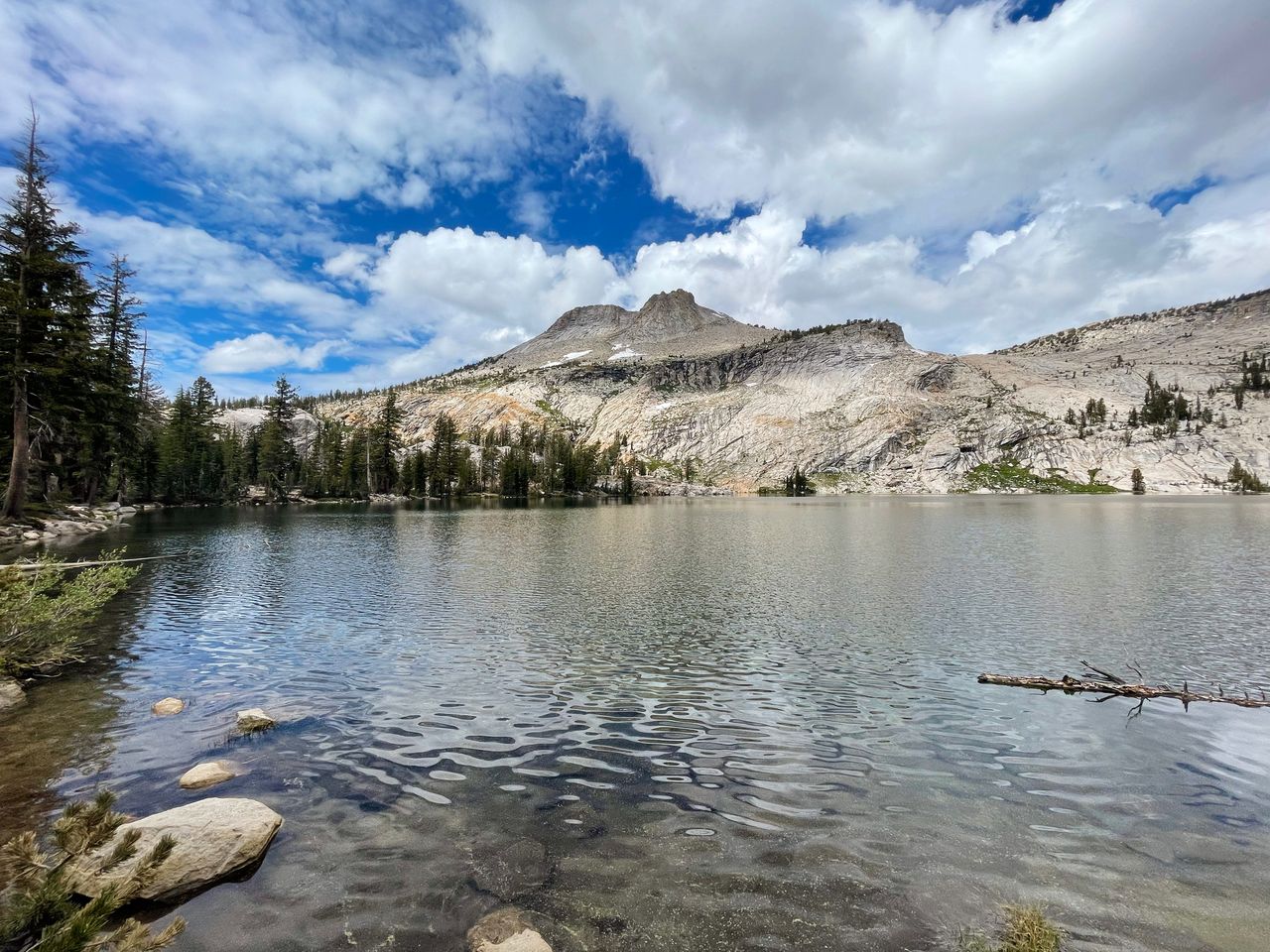 May Lake with Mount Hoffman in the distance