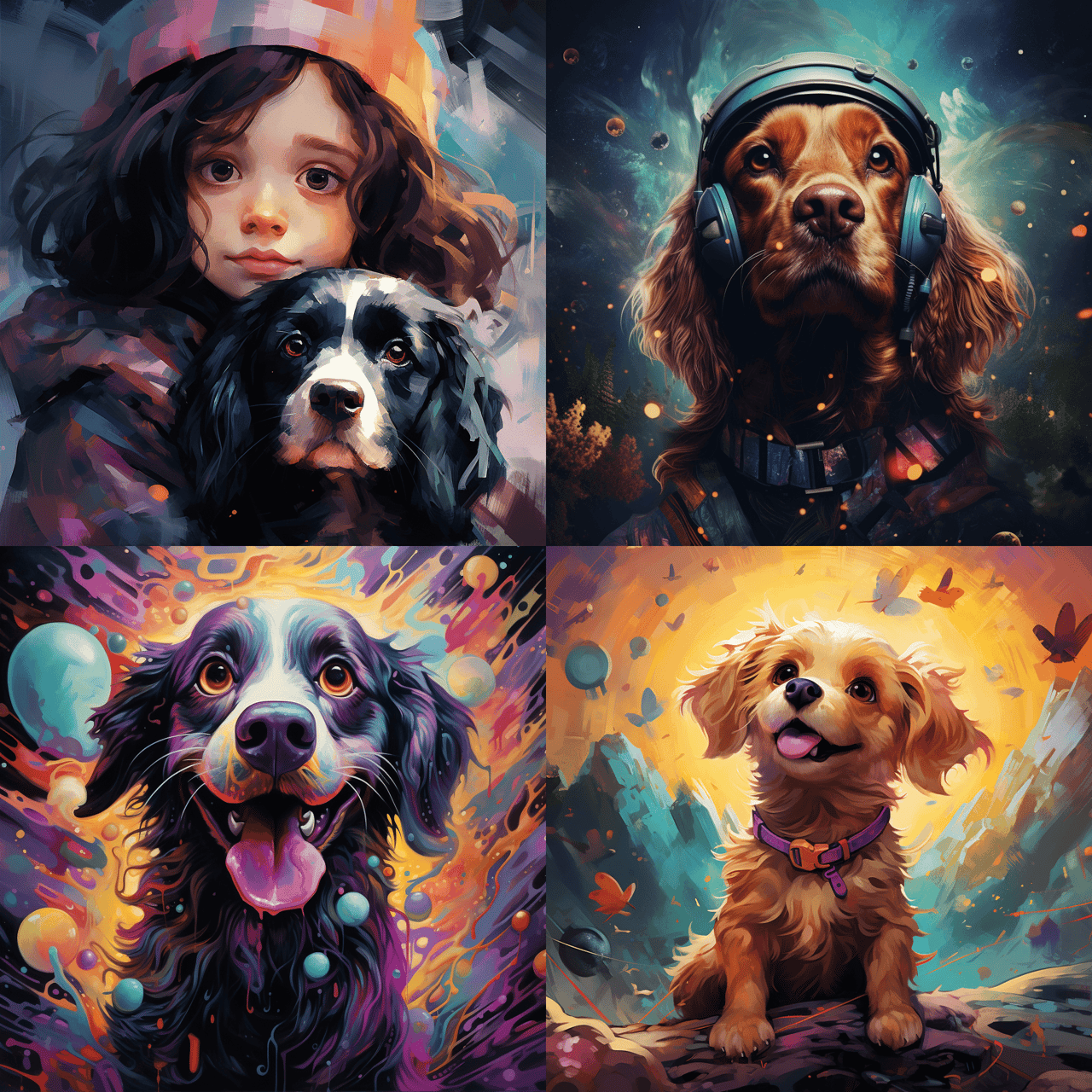 Midjourney result for dog emoji