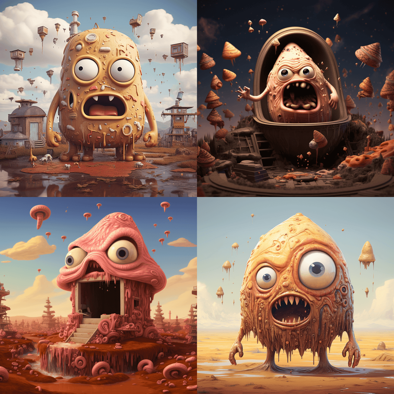 Midjourney result for poop emoji