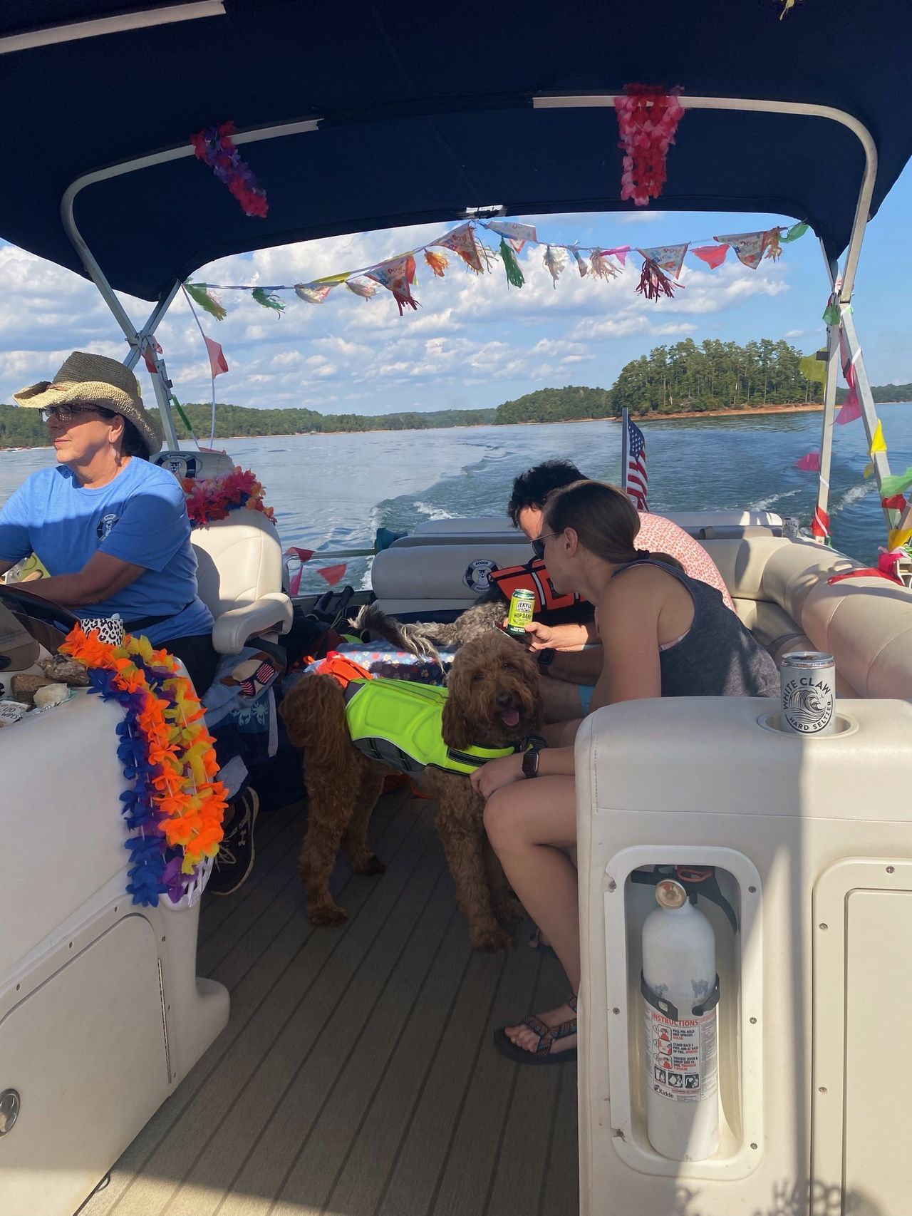 Shot down the boat.