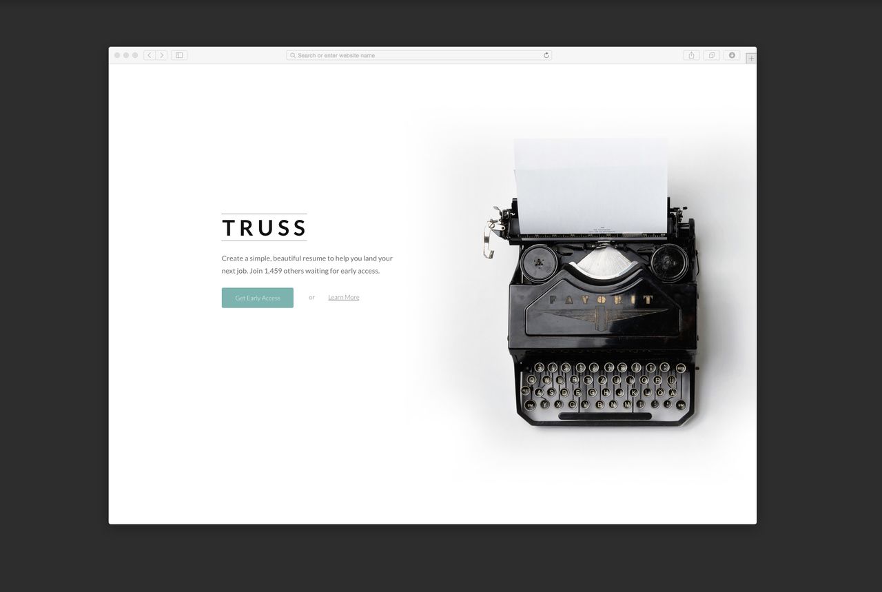 Truss Resume Creator