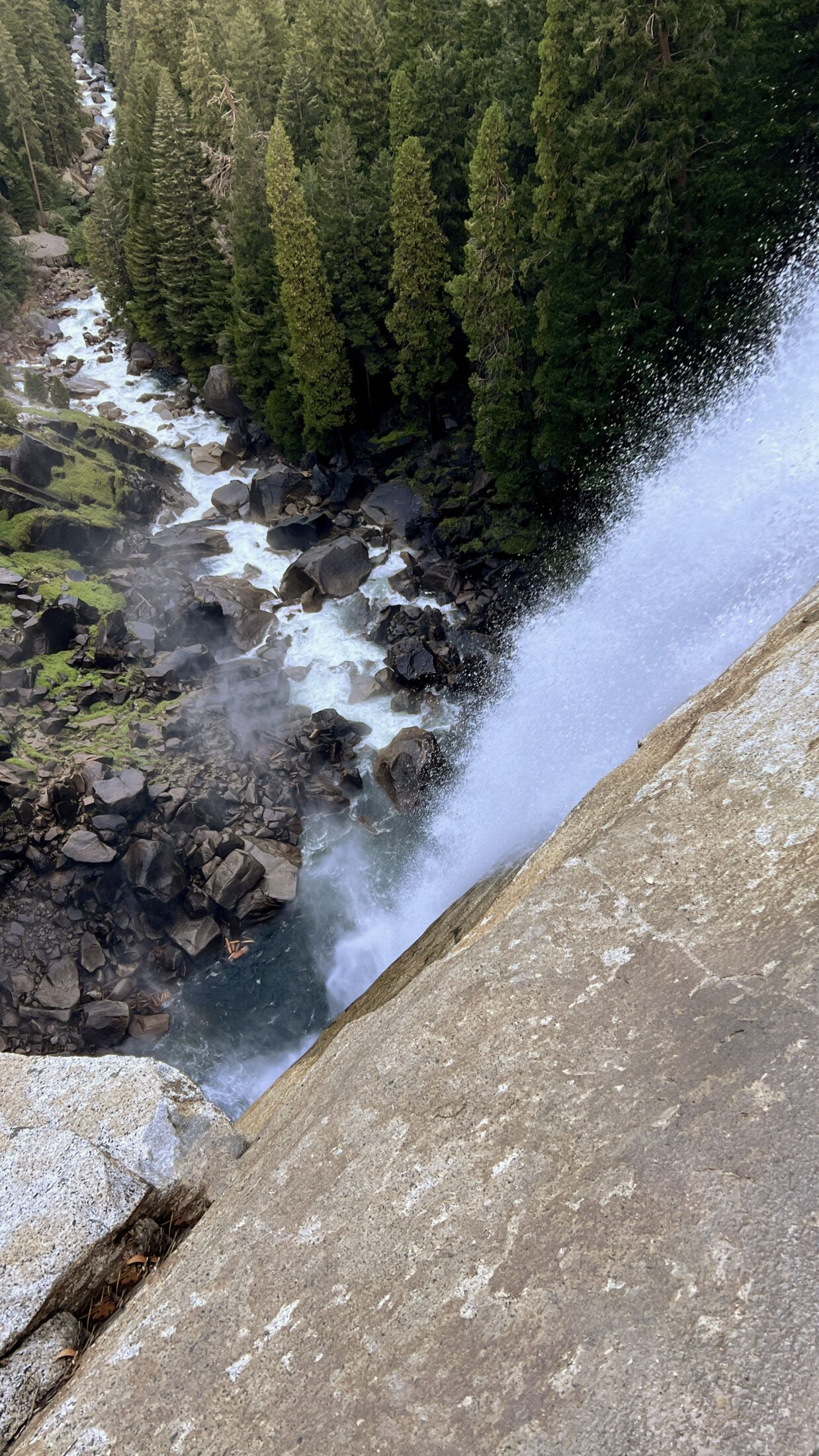 View from the top of Vernal Falls.