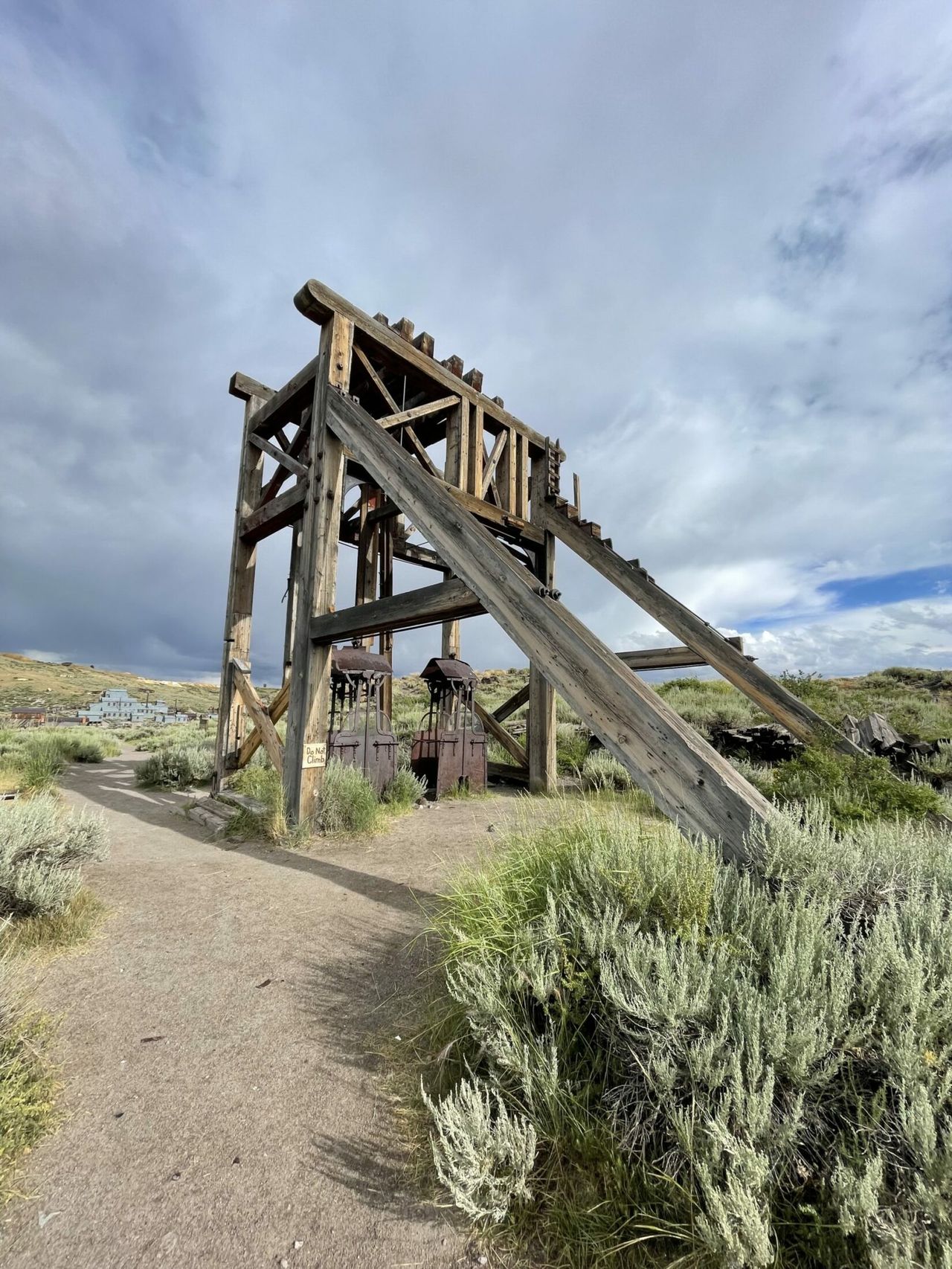 An old mine shaft.