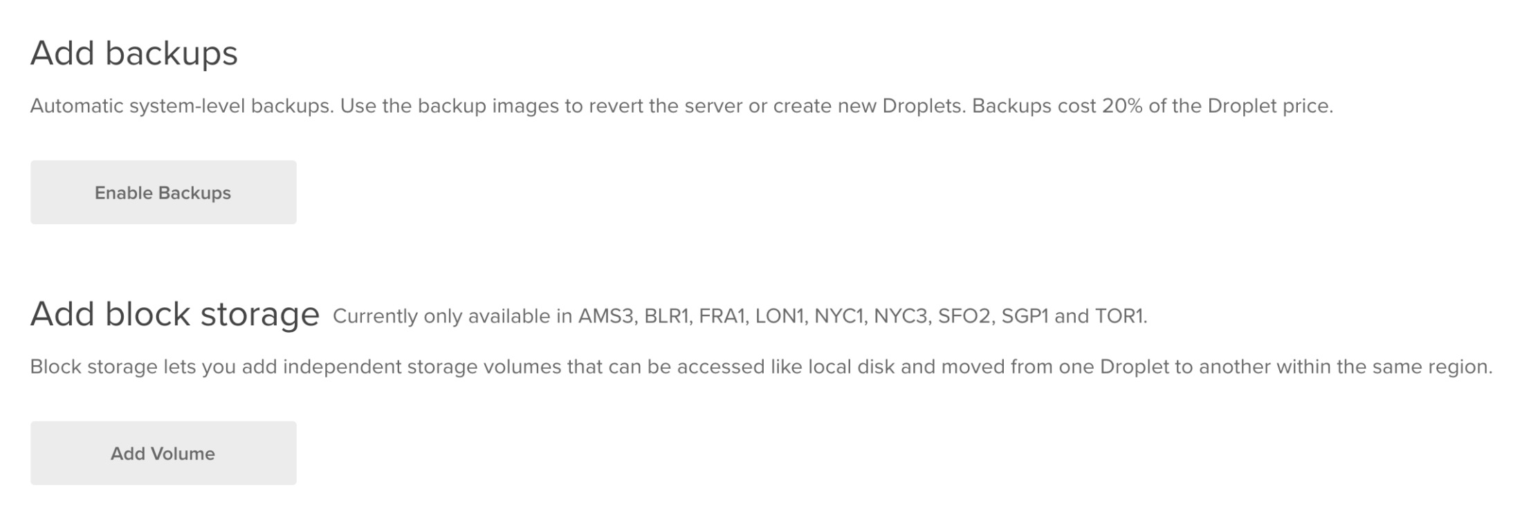 discourse backups and block storage