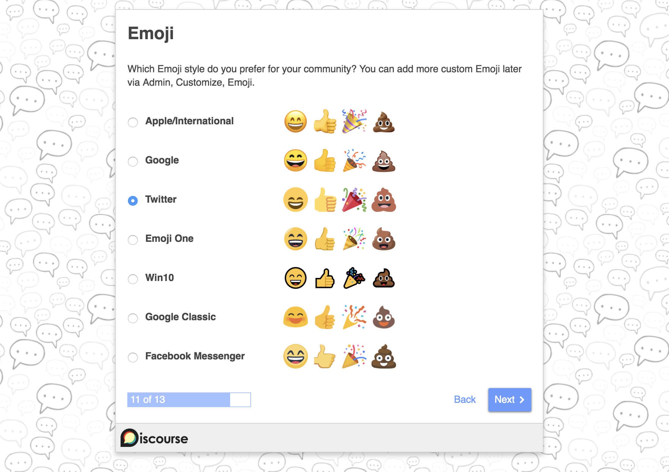 setup discourse emoji library