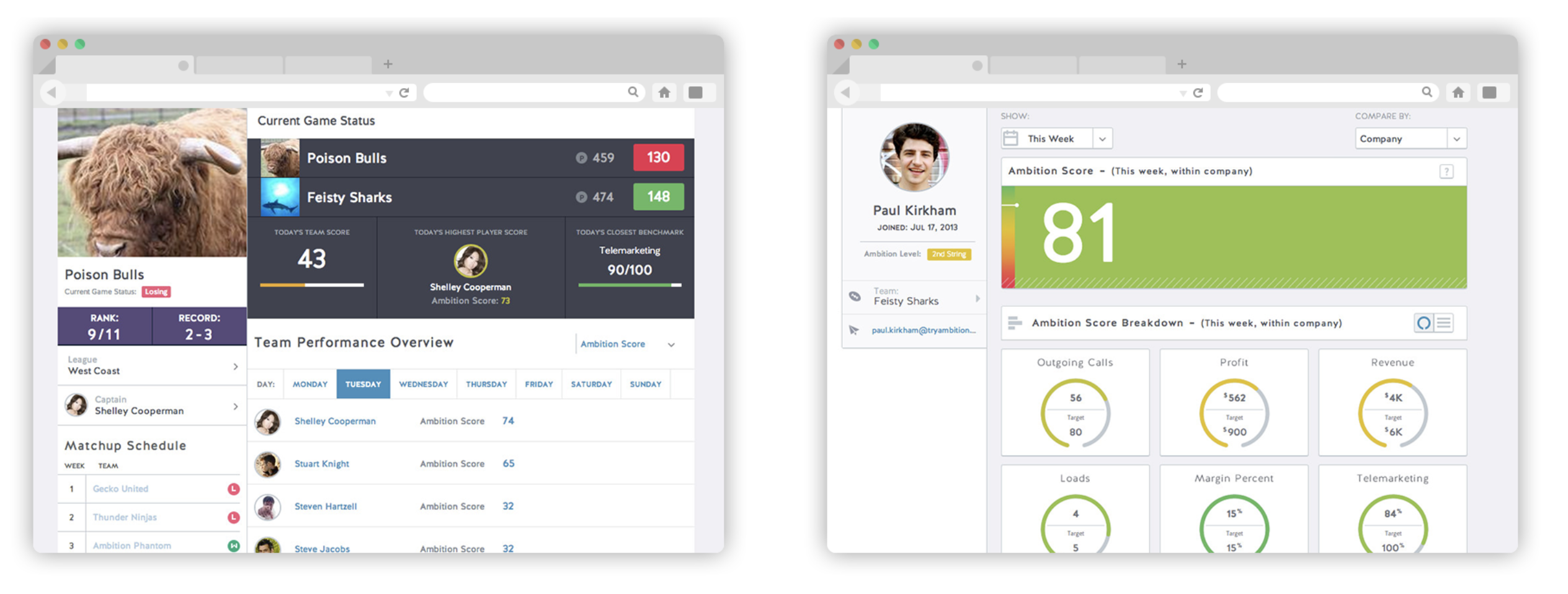 Ambition Sales Page