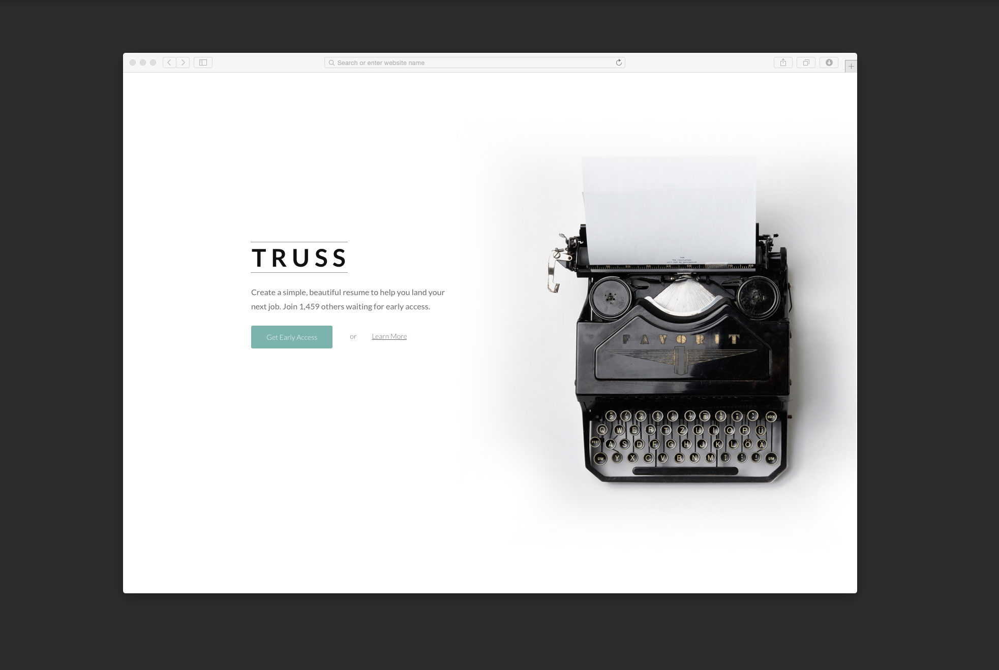 Resume Builder Early Access