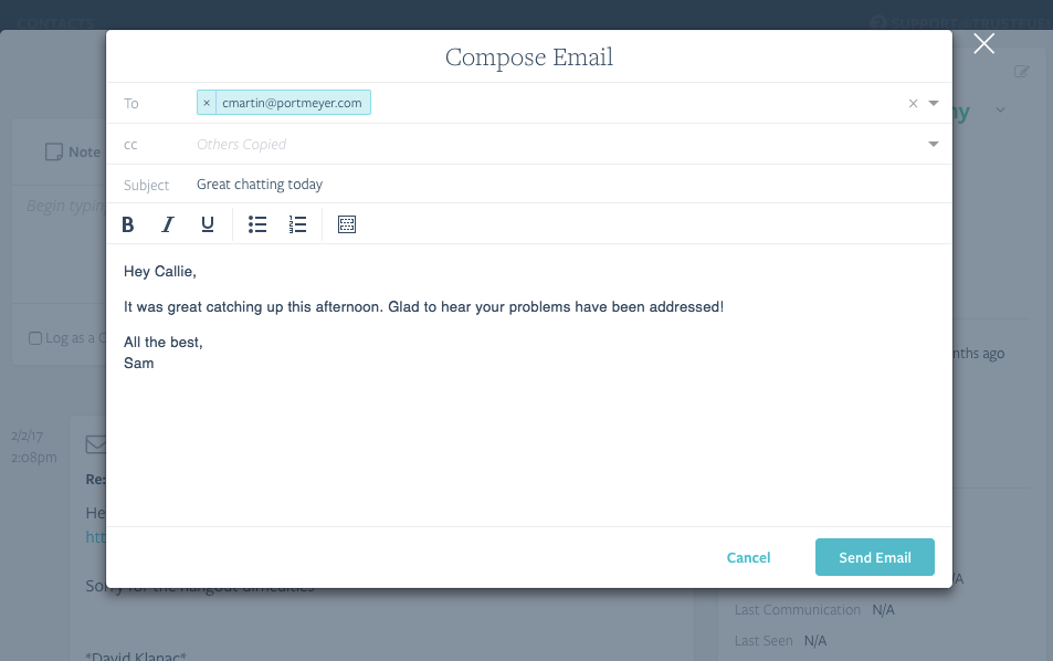 Compose Modal Final