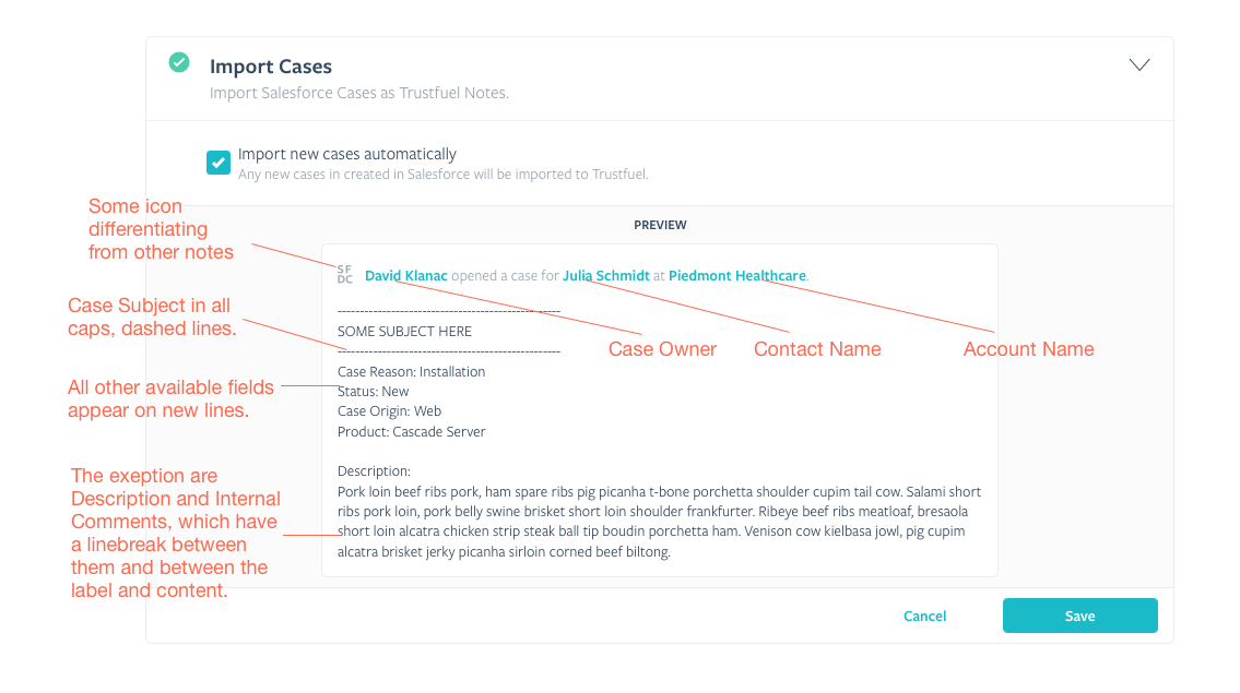Case and Activity Mapping